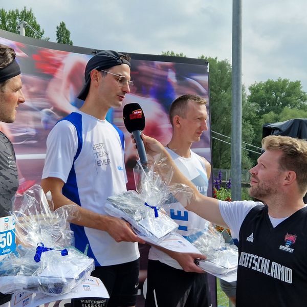 SWP CityLauf 2023 - Siegerehrungen & Spendenübergabe