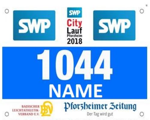 Erstmals steht der Vorname des Läufers auf der Startnummer